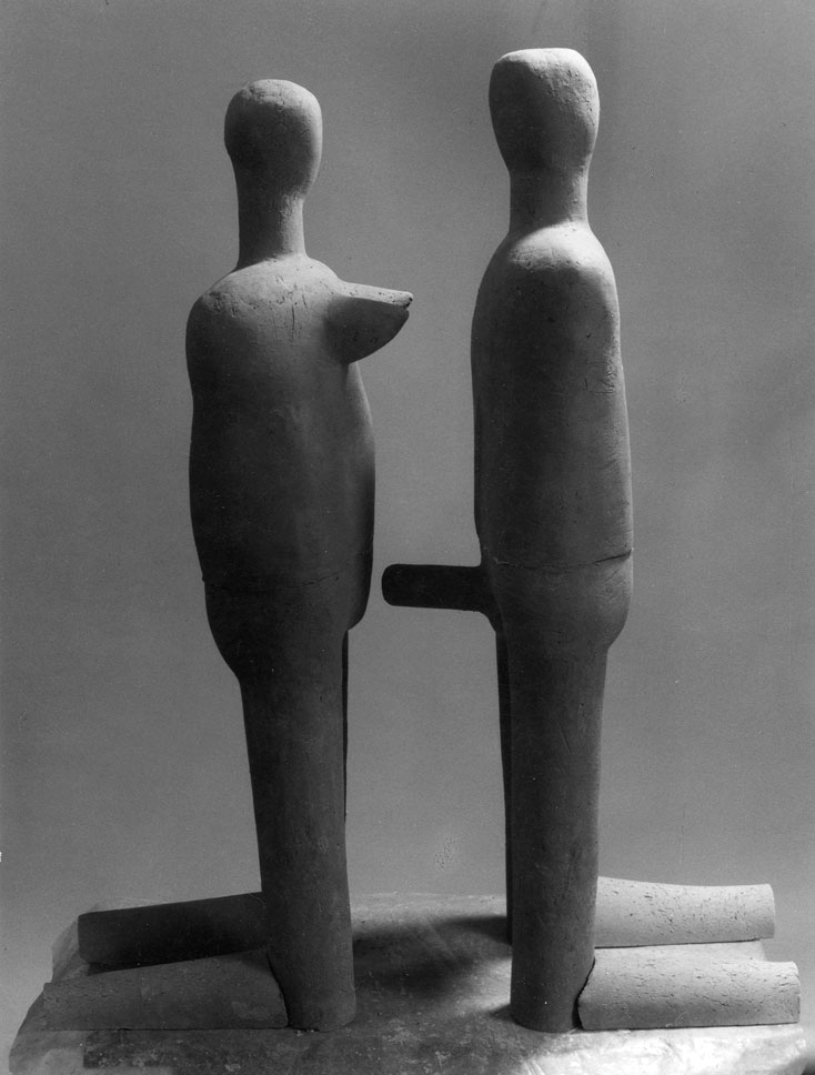 Paar • Terracotta H: 80 cm • 1995